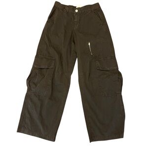 Skatergirl Urban Outfitters BDG Black Wide Leg Women's Cargo pants, Size US 2